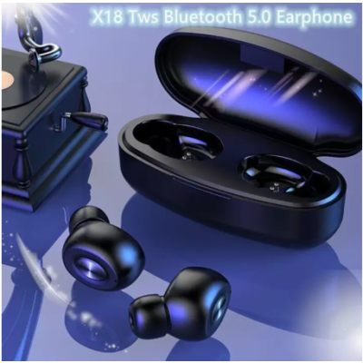 X18 Mini Wireless TWS Bluetooth 5.0 Waterproof, Dustproof Max Battery Backup Earphone